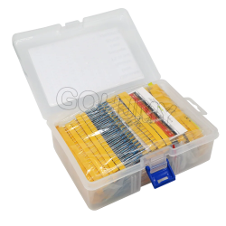 2600PCS/LOT 130 Values 0.25W 1/4W 1% Metal Film Resistors Assorted Pack Kit Set Lot Resistors Assortment Kits Fixed Resistor